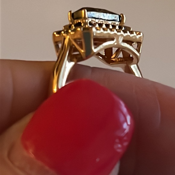 GoldFlake Bar Ring  Sz 7 - Picture 7 of 13